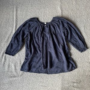 Aerie | Eyelet Balloon Sleeve Blouse | M